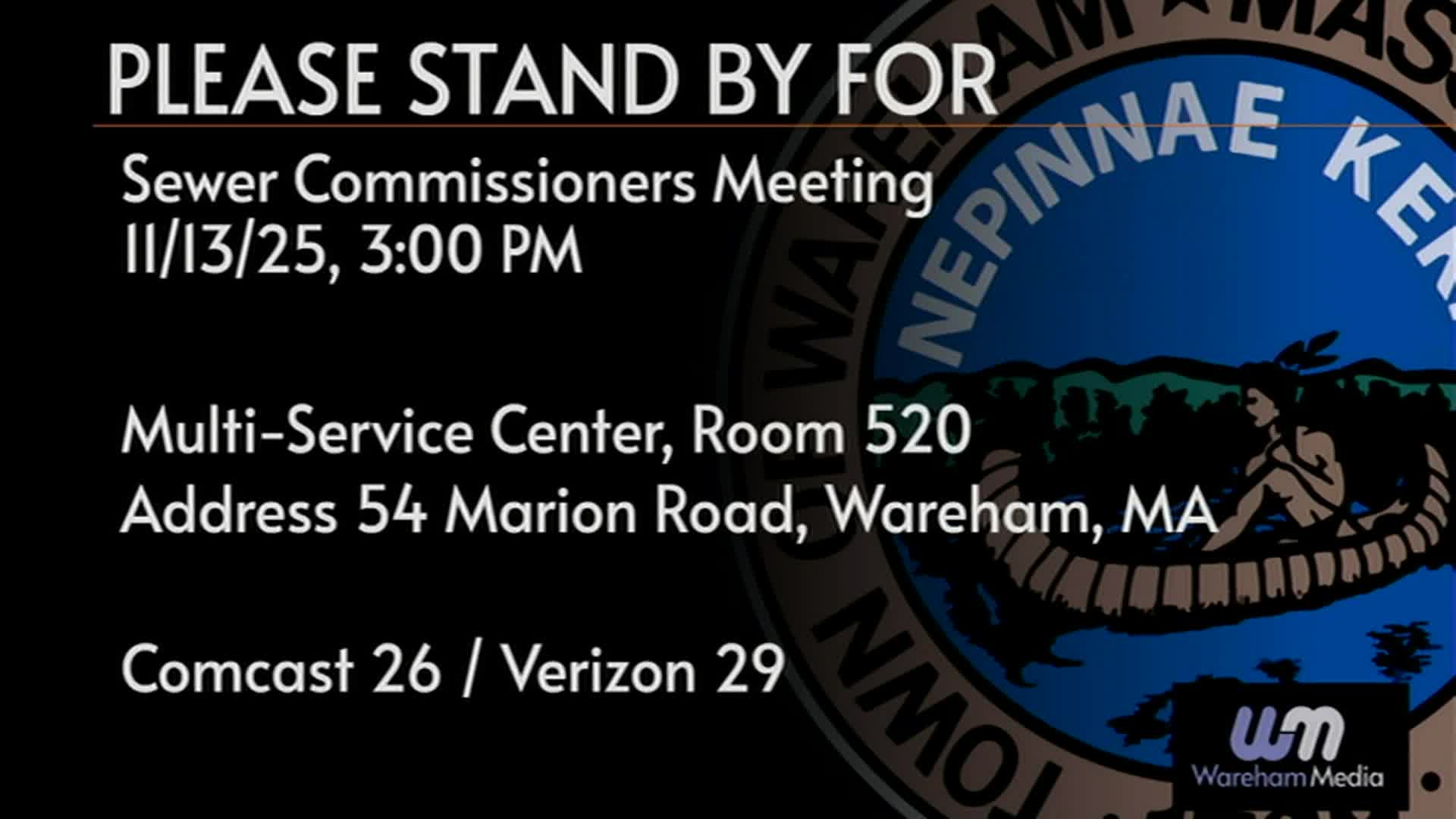 Sewer Commissioners 11-13-25