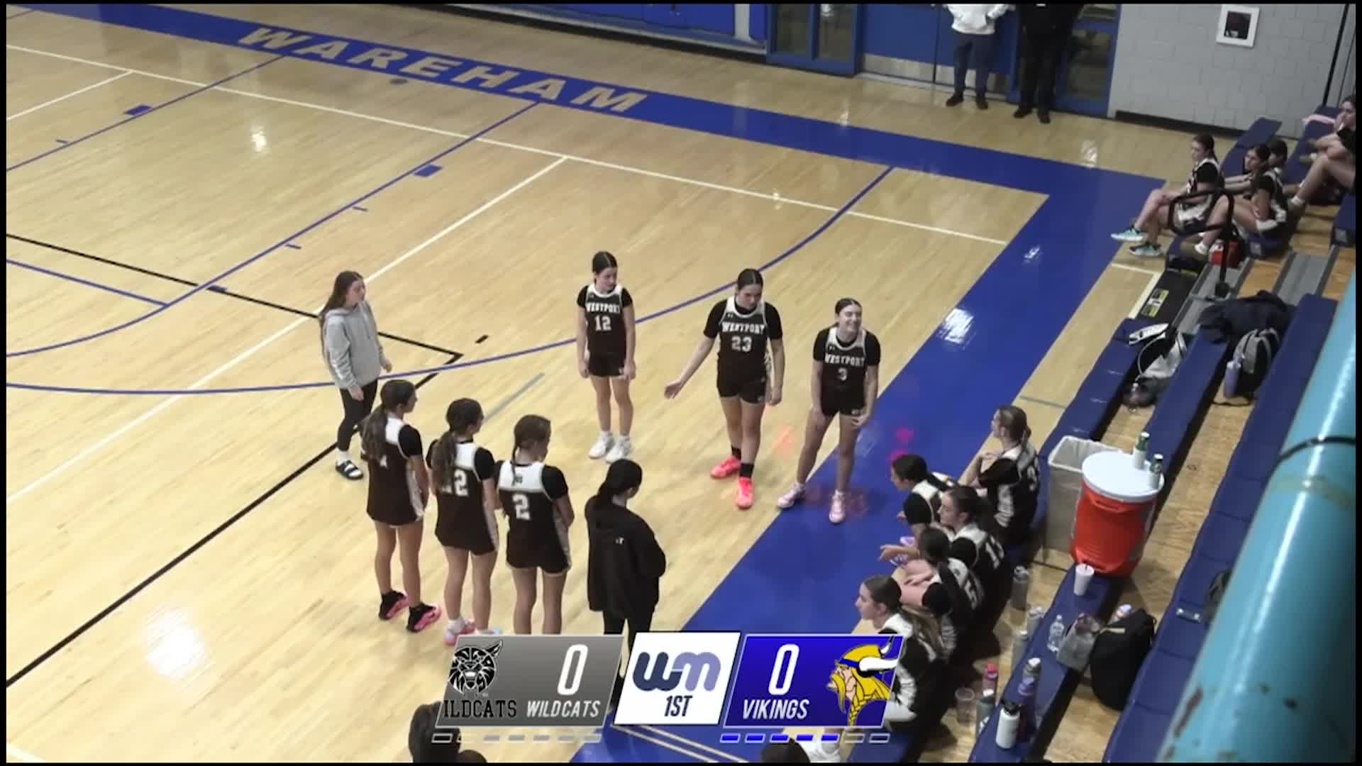 WHS Girls Varsity Basketball - Wareham Vikings vs Westport Wildcats 1-15-26