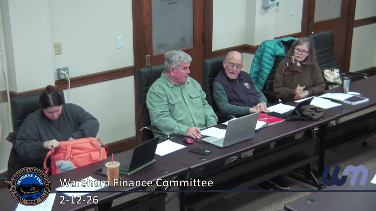 Finance Committee Meeting 2-12-26