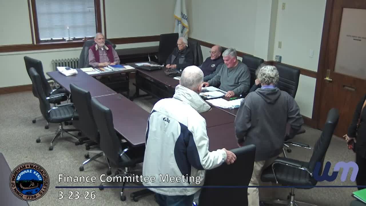Finance Committee Meeting 3-23-6
