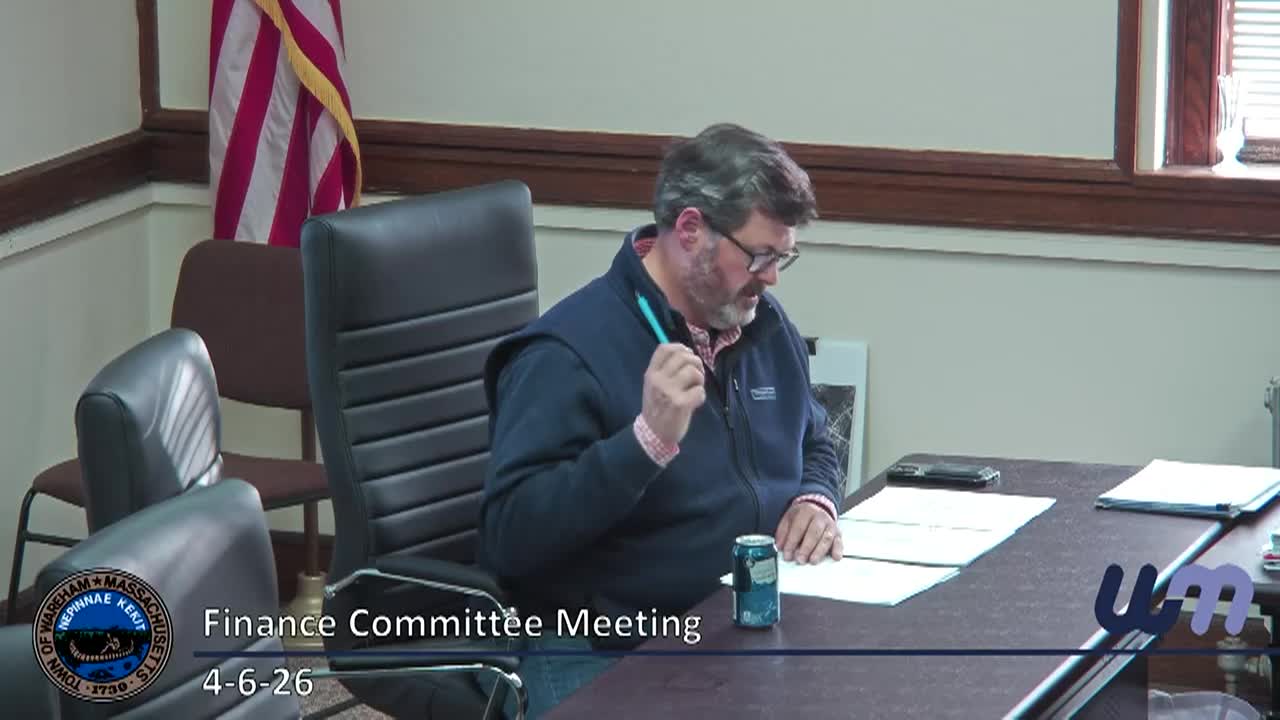 Finance Committee Meeting 4-6-26