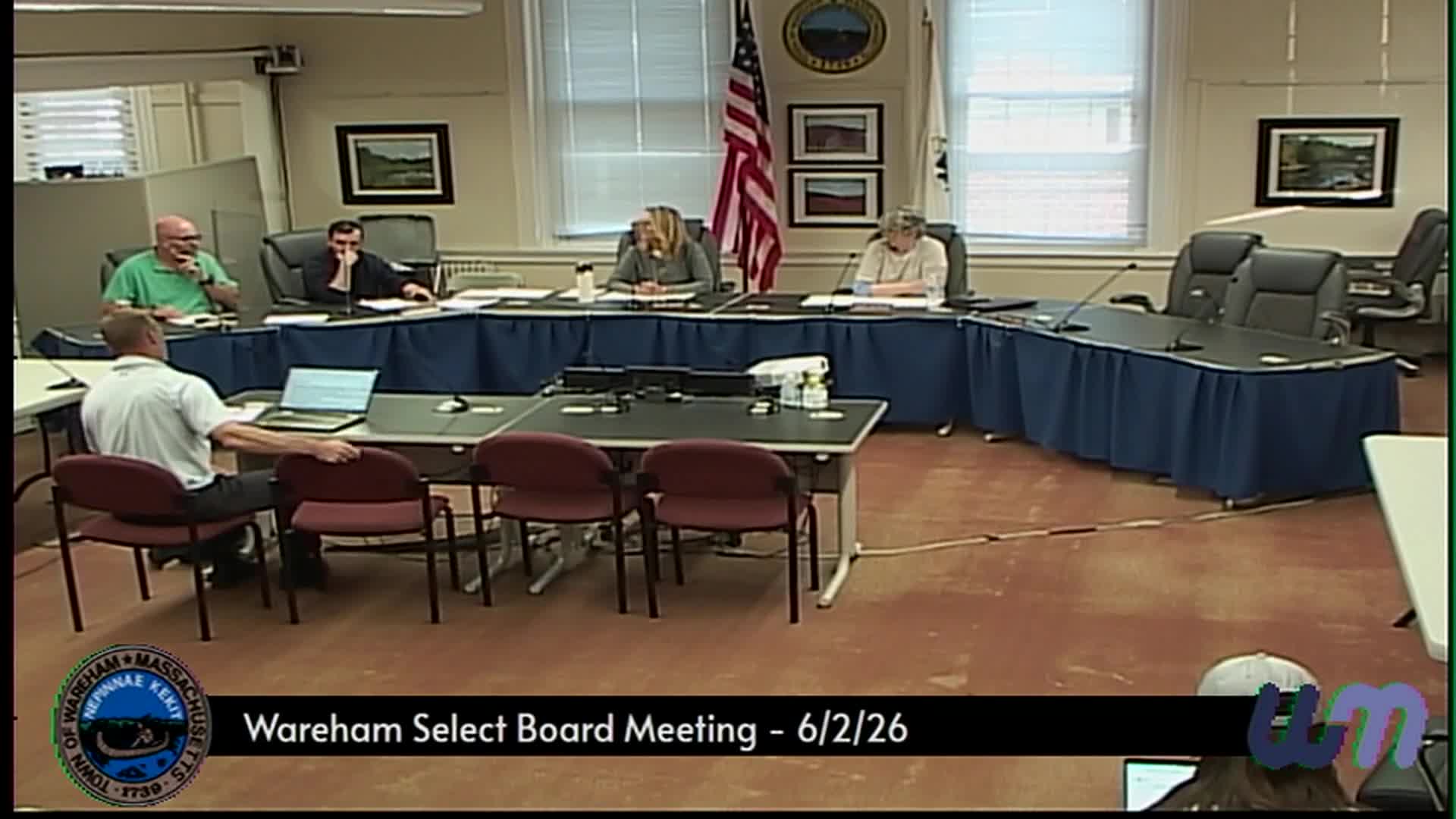 Thumbnail image for Wareham Select Board Meeting  6-2-26